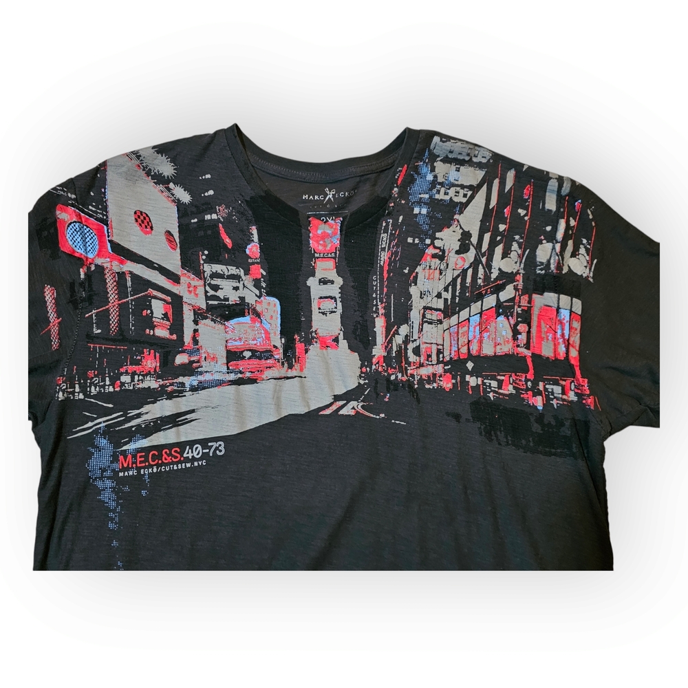 Marc Ecko Cut & Sew M.E.C.&S. 40-73 Graphic Tee 2XL Streetwear Y2K - Picture 2 of 4